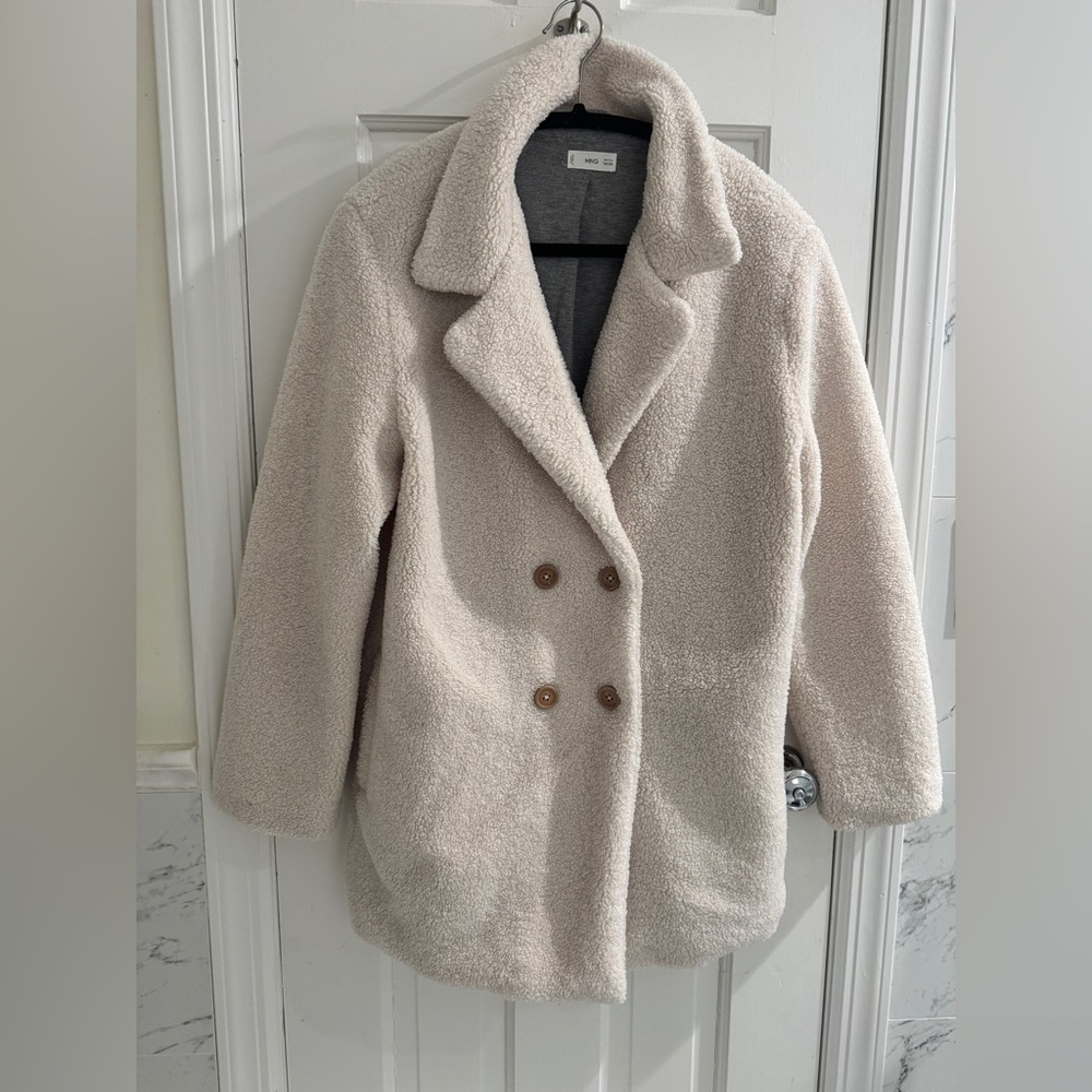 Mango Faux shearling Teddy Jacket